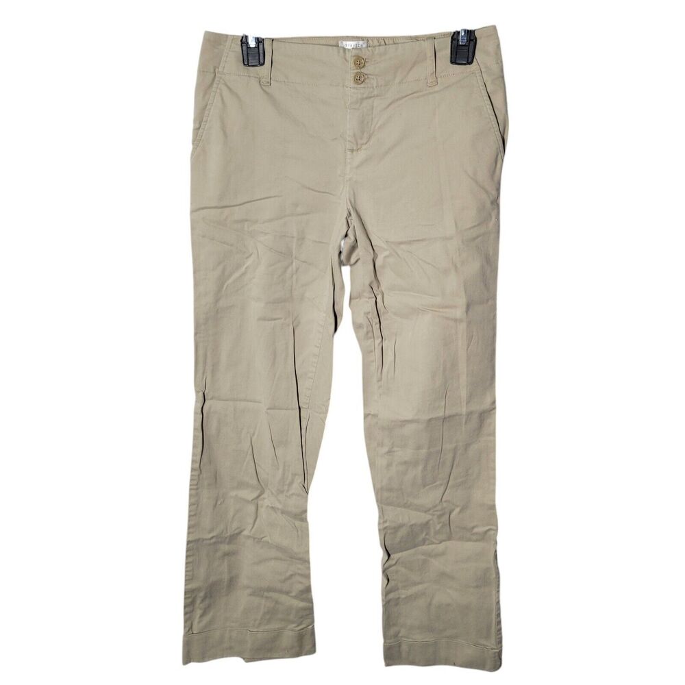 Old Navy Womens Size 4 Tan Solid Khaki Trouser Pants